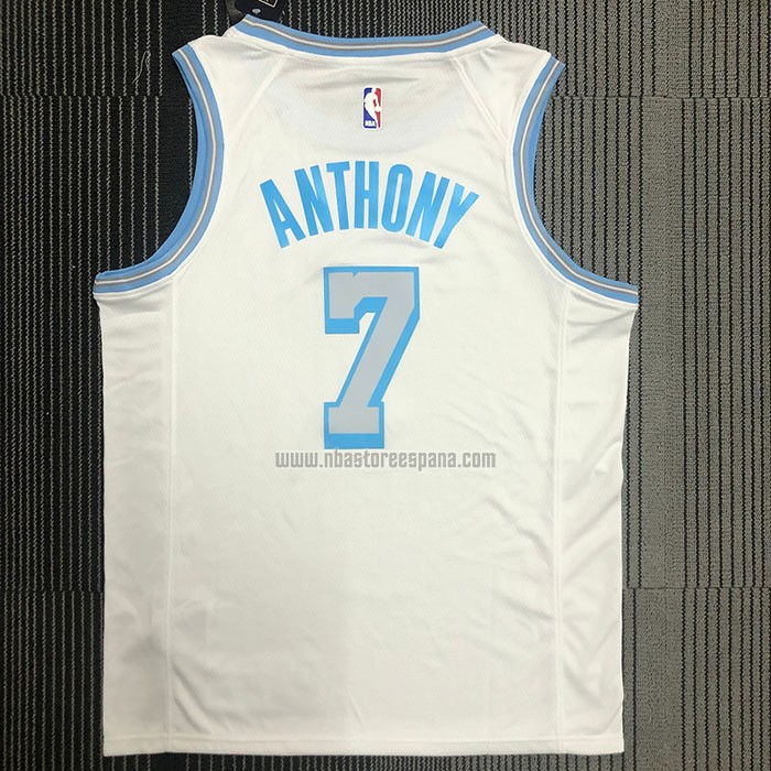Camiseta Los Angeles Lakers Carmelo Anthony NO 7 Ciudad 2020-21 Blanco